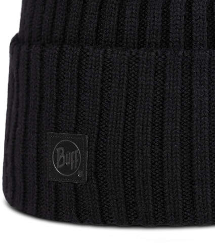 Картинка шапка-бини Buff Knitted Erviny Black - 4