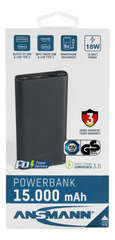 Универсальный аккумулятор ANSMANN Powerbank 15000 mA-черный