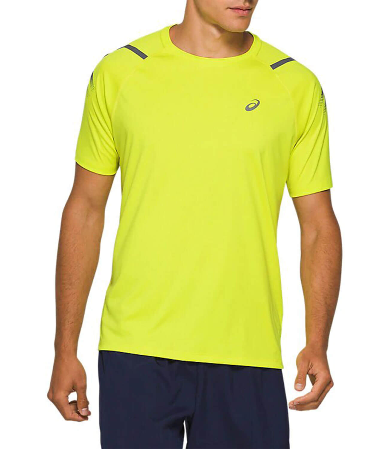 Asics Icon Ss футболка для бега мужская желтая