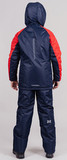 Детский тёплый прогулочный лыжный костюм Nordski Jr. Premium-Sport Red/Dark Navy