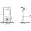 BelBagno Stylus CZR-513-TH-R/CZR2316SC/BB026/BB051CR Инсталляция с унитазом, сиденьем и клавишей смыва, цвет: белый