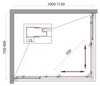 BelBagno UNIQUE-AH-2-100/115-75/90-M-CR Душевой уголок прямоугольный, цвет: хром