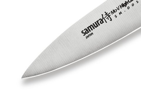 Нож кухонный стальной овощной Samura Mo-V SM-0010/G-10
