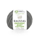 Пряжа Gazzal Organic Baby Cotton 435 темно-серый