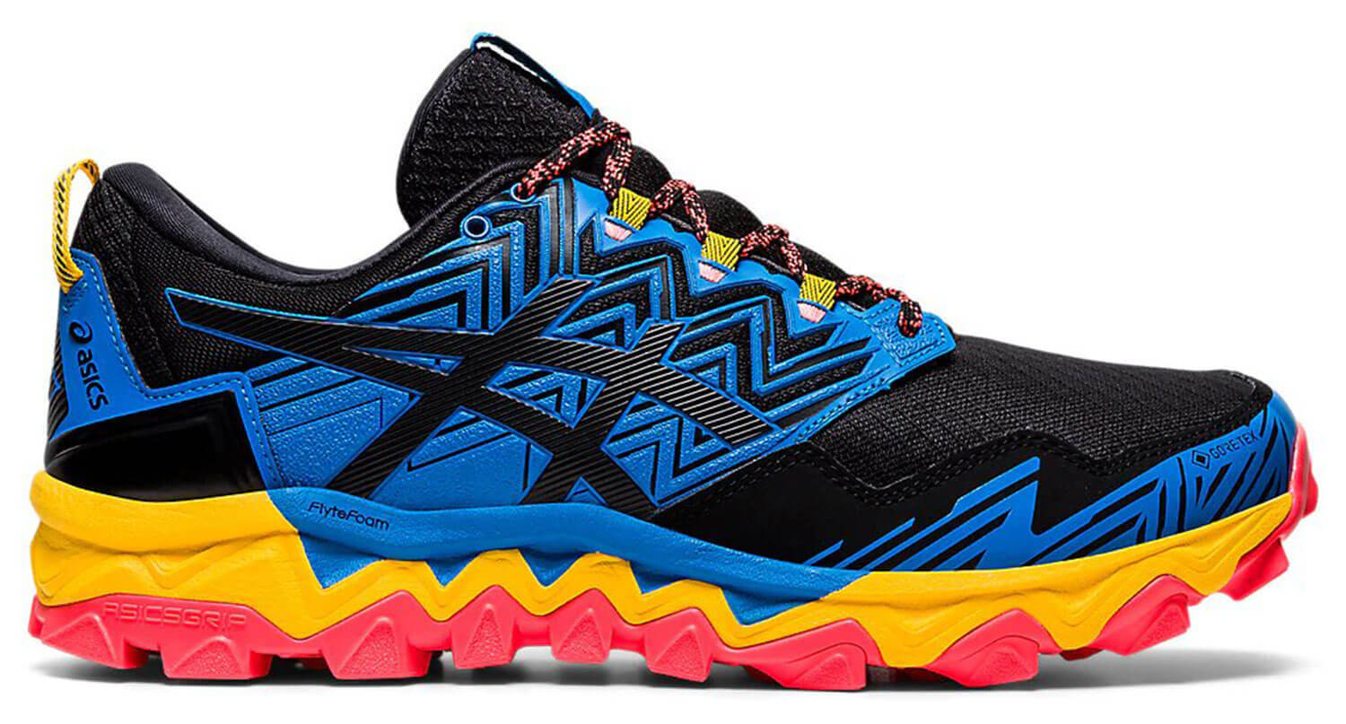 Asics Gel Fujitrabuco 8 GoreTex кроссовки для бега мужские синие-оранжевые