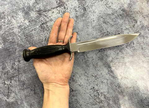 Нож Разведчик НР-43 Вишня, сталь 95х18, черный пластик