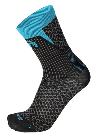 Премиальные носки Mico M1 Trail Run Black/Blue для бега