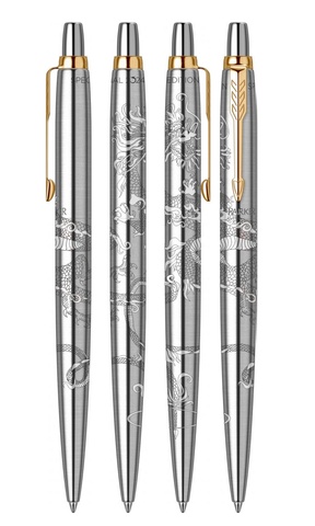 Ручка шариковая Parker Jotter Dragon SE, St. Steel GT (1953182_LE24)