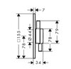 Hansgrohe DuoTurn E 75417140 Смеситель для ванны, однорычажный, для 2 потребителей, скрытого монтажа, BBR