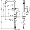 Hansgrohe Focus 31820800 Смеситель для кухни с U-образным изливом