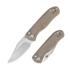 Фото Складной нож Kizer Drop Bear 2, сталь Nitro-V, рукоять микарта, коричневый