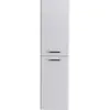 BelBagno DUE-1500-2A-SC-BL-P DUE Шкаф подвесной с двумя распашными дверцами с доводчиками, с двумя полками, универсальный, Bianco Lucido, 400x300x1500