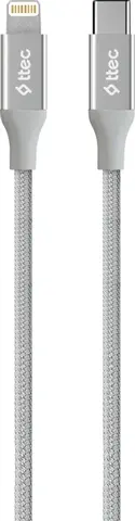 Кабель TTEC AlumiCable Type-C - Lightning Fast Charging Cable, 150 см, серебряный