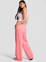 PINK ФЛИСОВЫЕ БРЮКИ КЛЕШИ