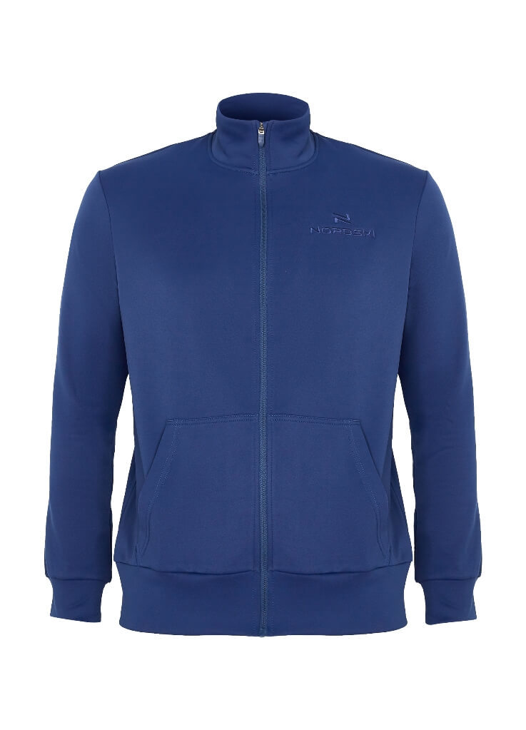 Nordski Zip спортивная толстовка мужская navy - 7