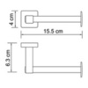 WasserKRAFT Dill K-3996 Держатель туалетной бумаги, цвет: хром