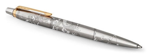Ручка шариковая Parker Jotter Dragon SE, St. Steel GT (1953182_LE24)