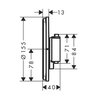 Hansgrohe ShowerSelect Comfort S 15554140 Термостат для 2 потребителей, скрытый монтаж, BBR