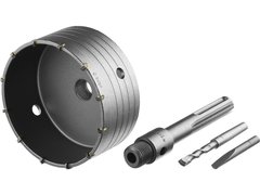 ЗУБР 125 мм, SDS - max, 12Т, коронка по бетону с державкой, Профессионал (2918-125)