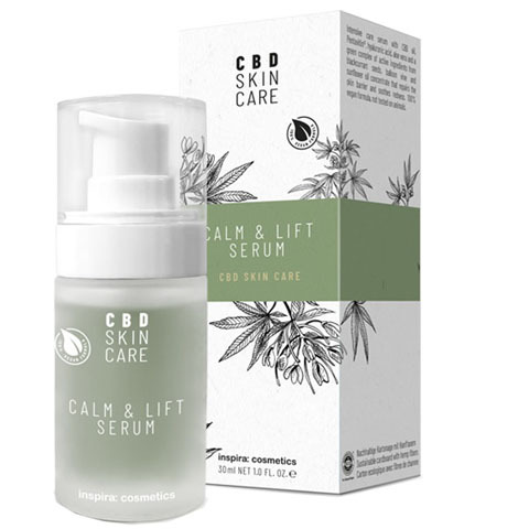 INSPIRA CBD Skin Care: Антистресс лифтинг-сыворотка с маслом CBD для лица (CALM & LIFT Serum)
