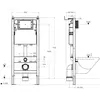 BelBagno BB-101-M-BR Инсталляция для подвесного унитаза в комплекте с кнопкой смыва