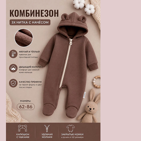 Комбинезон хл/начес (62-86) 260815-R1486