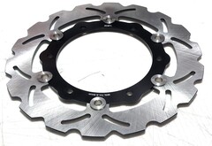 Диск тормозной передний на Yamaha XP T-MAX/ABS500 2008-2011 г.в., черный лепестковый