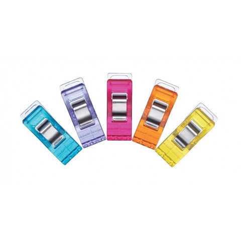 Клипсы для ткани Clover разноцветные 50 шт