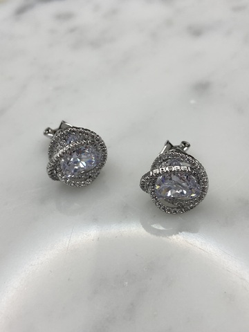 Клипсы Гелакси, серебряный цвет