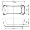 BelBagno BB304 Отдельностоящая акриловая ванна, 170x78, цвет: белый