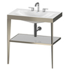 Duravit XViu XV4715TB110 Консоль напольная, 850x800x480мм с полкой, с раковиной без перелива, 3 отв., цвет: champagne matt/crome