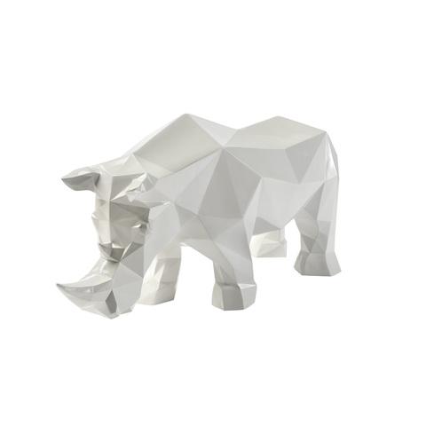 Фото: Фигурка носорога Future Rhino белая - основной вид