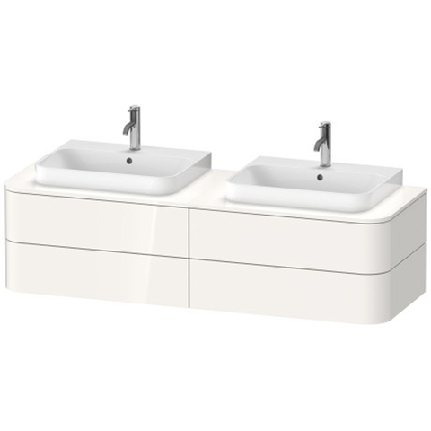 Duravit Happy D.2 Plus HP4974B2222 Тумба подвесная 408x1600x550мм 4 ящика, цвет: белый глянцевый