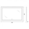 BelBagno Kraft SPC-KRAFT-1085-685-TCH-WARM Зеркало со встроенным светильником, сенсорным выключателем и подогревом, цвет: серый