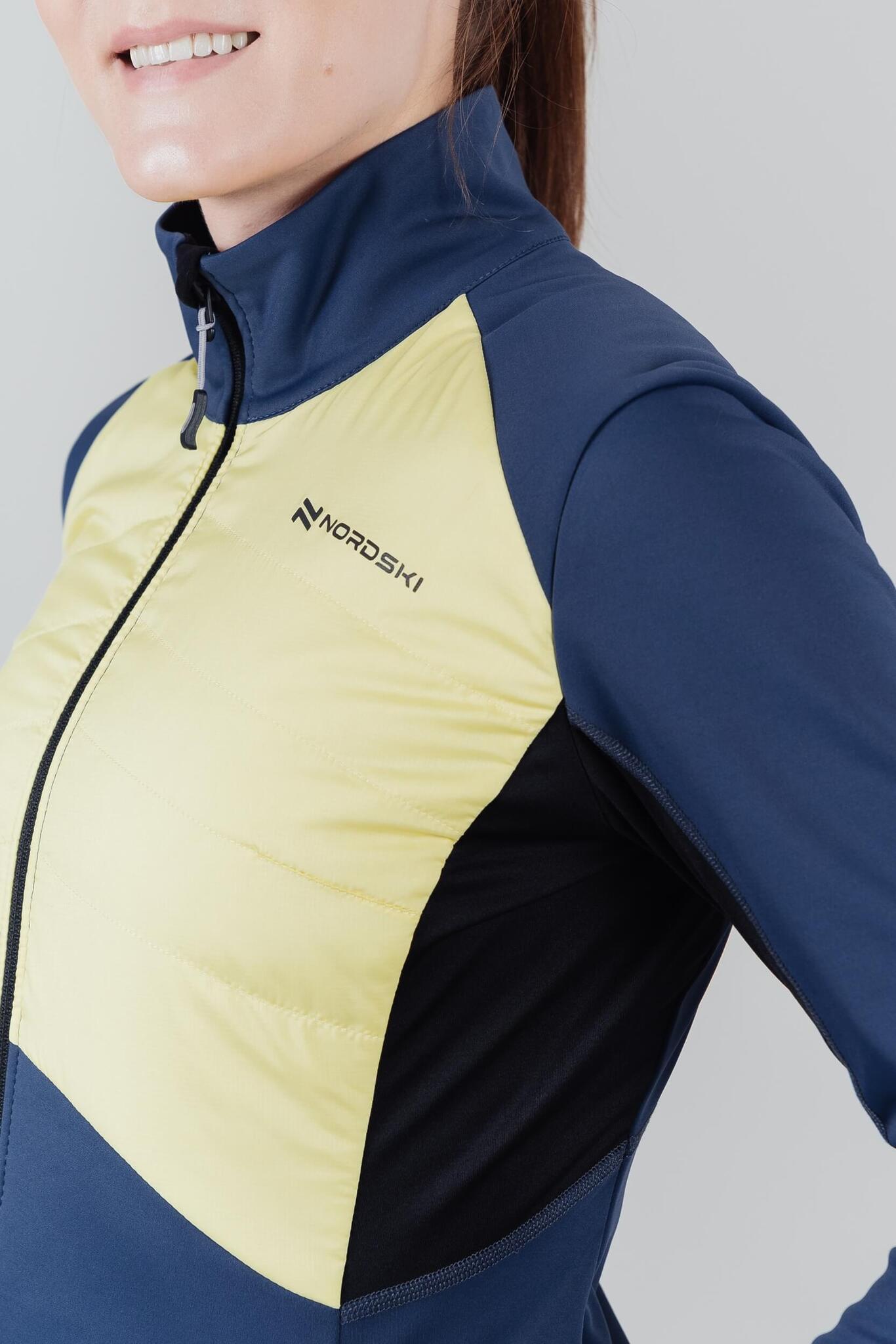 Женский костюм для лыж и бега зимой Nordski Hybrid blue - 6
