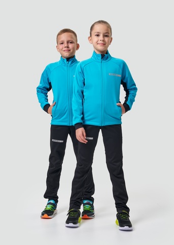 Детский лыжный разминочный костюм Nordski Jr Core breeze-black
