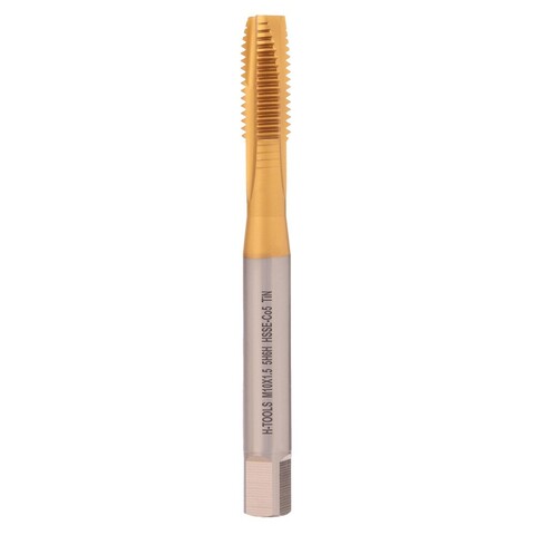 Метчик М10х1,5 (Машинный) DIN371 HSSE-TiN 5h6h B/4-5P 100мм a=8,0 H-Tools 116X01-C2-0100