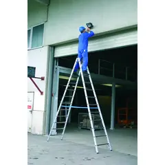 Двухсторонняя стремянка STABILO 2х18 Krause 801753