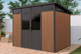 Садовый хозблок из ДПК Black Fox Defender 9x7