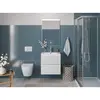 BelBagno UNO-700-2C-SO-BO База под раковину подвесная с фрезерованными ручками по всей длине фасада с двумя выкатн. ящ., Bianco Opaco, 700x455x608
