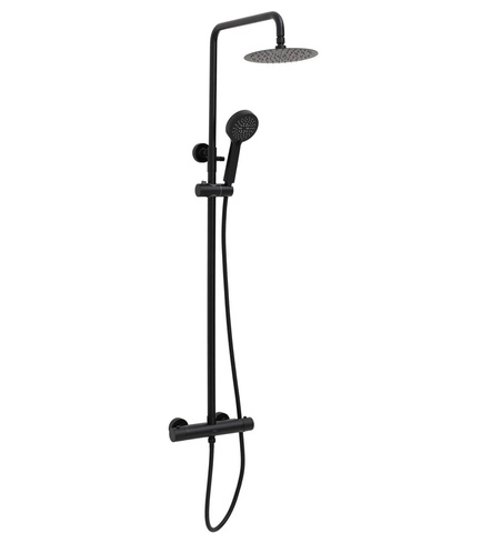 Allen Brau Galaxy 5.001-31 Душ. система, термостат,Верх душ Ф200мм,черн.мат (339253)