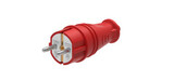 Вилка прямая 16А 2P+E 250В IP44 MultiSet каучук красн. SE MST4401RD — фото 3
