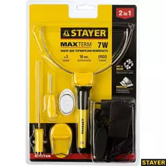 STAYER MAXterm, 7 Вт, в наборе: 3 насадки, аккуратный рез пенопласта + пластика, прибор для художественной резки (45257-H3)