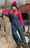 Детский тёплый прогулочный лыжный костюм Nordski Jr. Premium-Sport Red/Dark Navy
