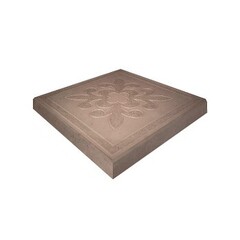 Плитка тротуарная Краковская коричневая 300x300х30 мм