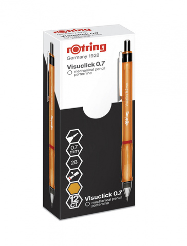 Карандаш механический Rotring Visuclick 0.7 mm оранжевый (2089092)