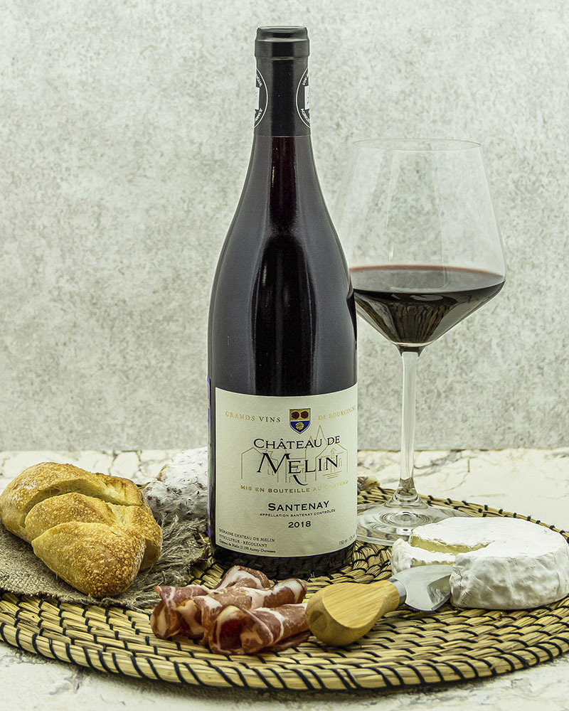 Вино Chateau De Melin Шато де Мелан Сантене Красное Cухое 2018 г.у. 13% 0,75 л, Франция