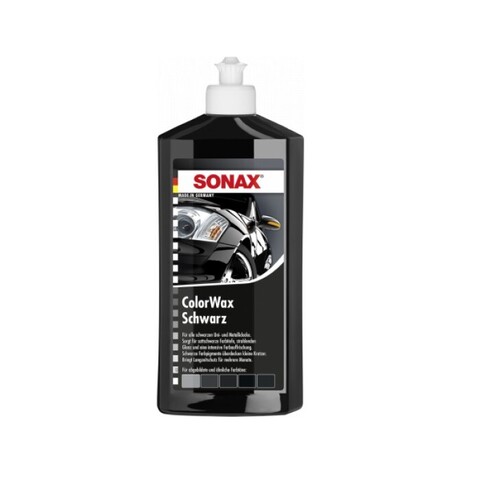 SONAX Polish & Wax Color - Цветной полироль с воском (черный) 500мл
