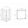 Abber Schwarzer Diamant AG021005 Душевой уголок, 100x100x190, цвет: хром
