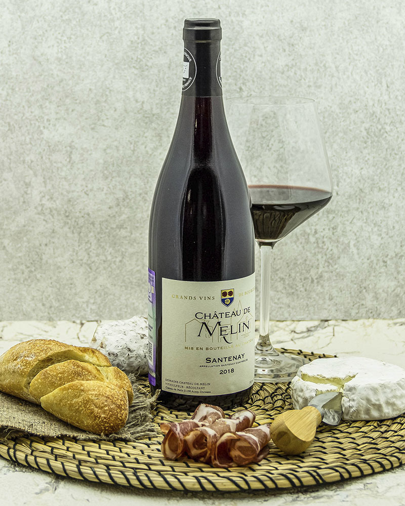 Вино Chateau De Melin Шато де Мелан Сантене Красное Cухое 2018 г.у. 13% 0,75 л, Франция